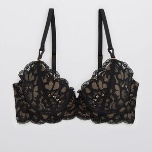 2/$25 NWT Aerie Black Lace Underwire Bra